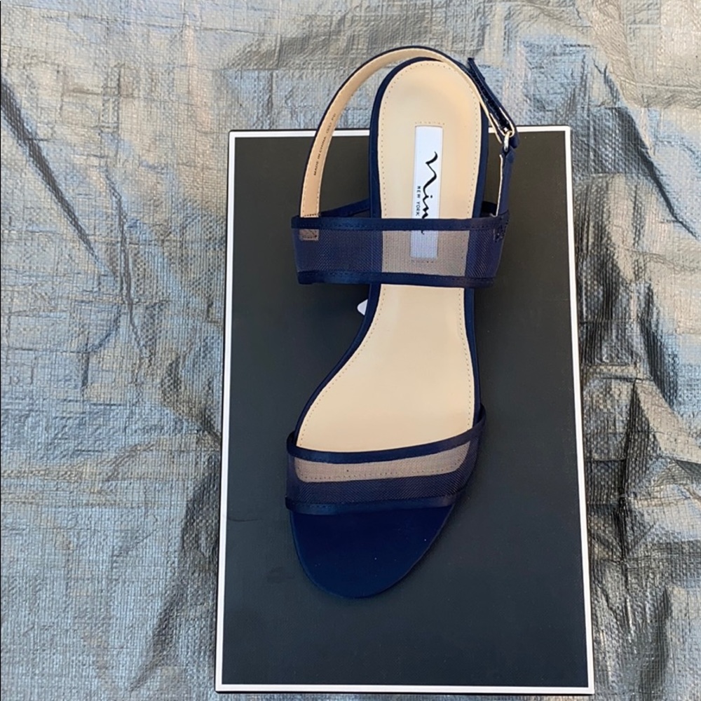 NINA Women's Ganice Dress Sandal Sz 9.5 Navy